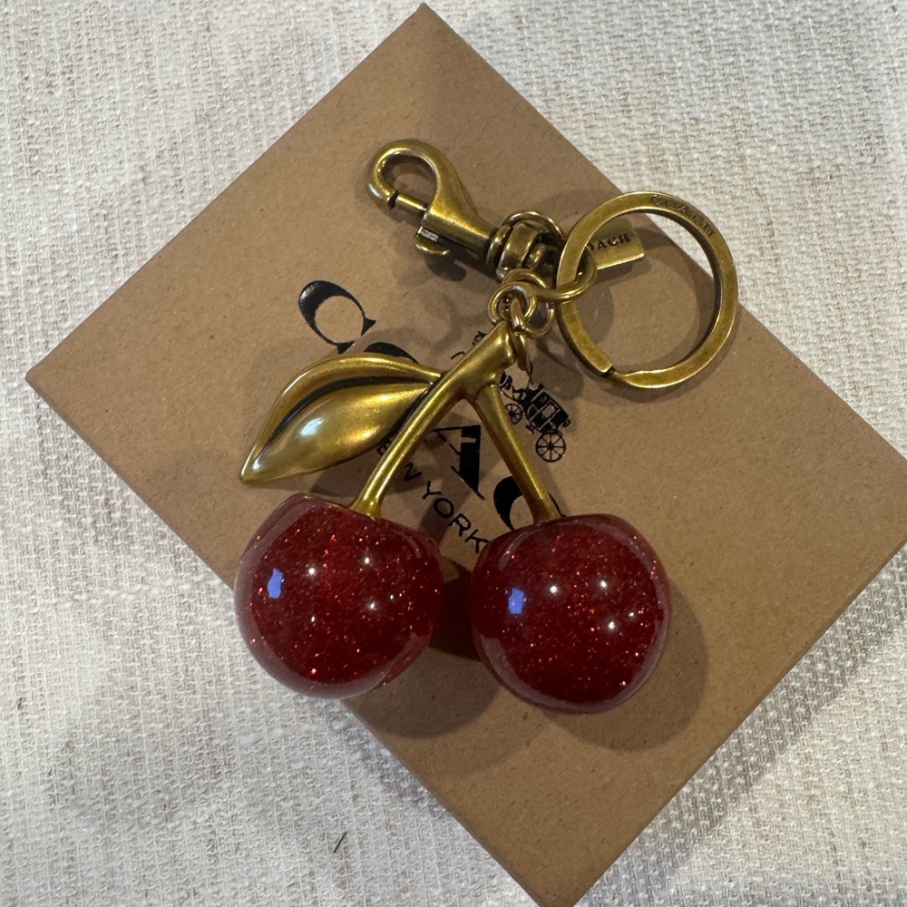 Coach Cherry Charm New in Box